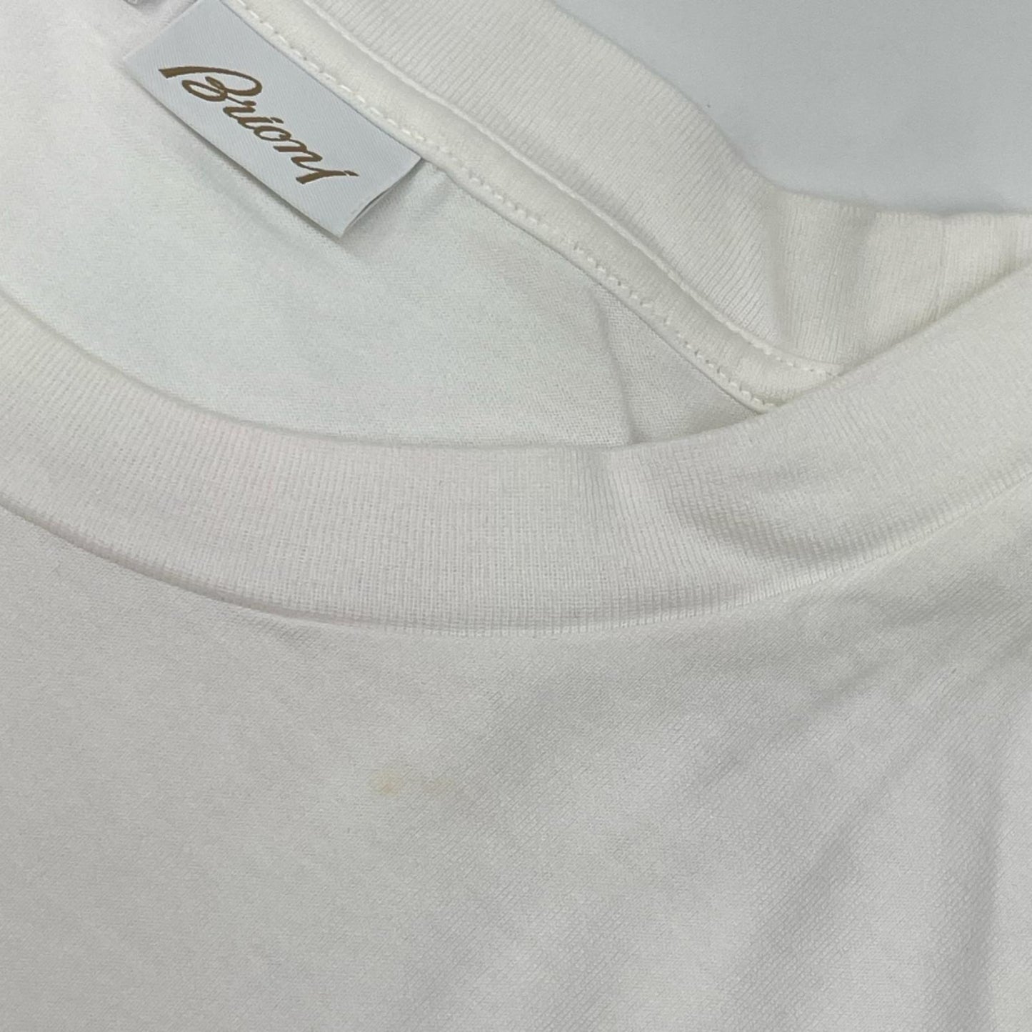 Brioni ブリオーニ UJ8H0L P8625 9030 ホワイト Brioni Garden Tシャツ トップス