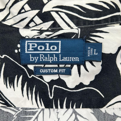 POLObyRalphLauren ポロラルフローレン ブラック CUSTOMFIT ハイビスカス 半袖シャツ トップス