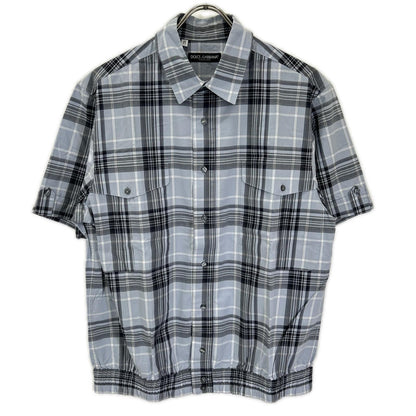 DOLCE&GABBANA ドルチェアンドガッバーナ G5AJ3T/FQ5GY ブルー チェック ハーフスリーブシャツ トップス