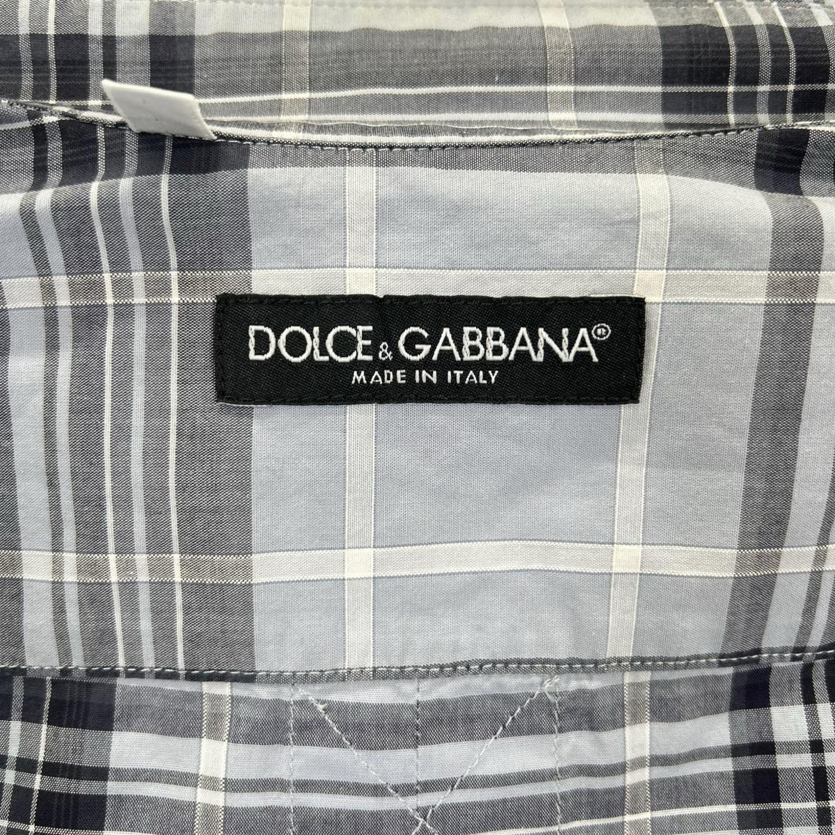 DOLCE&GABBANA ドルチェアンドガッバーナ G5AJ3T/FQ5GY ブルー チェック ハーフスリーブシャツ トップス