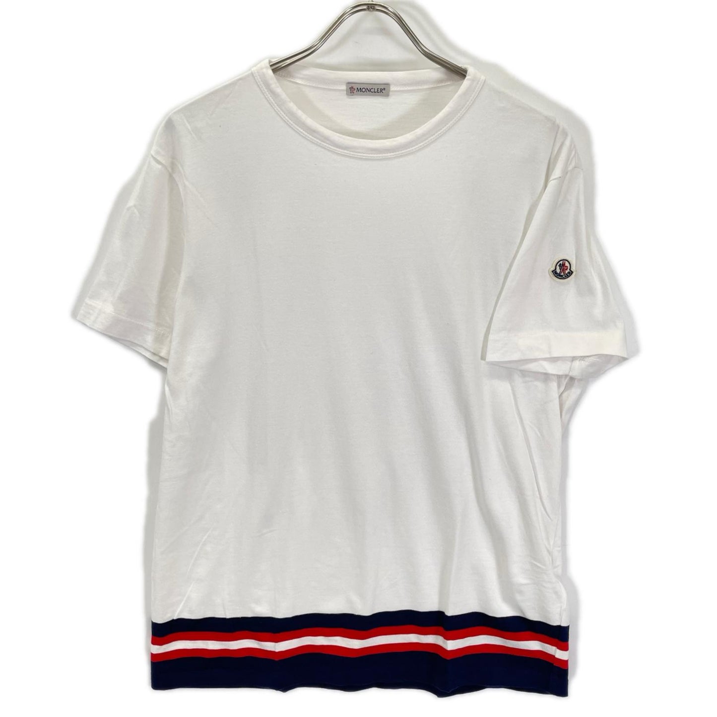 MONCLER モンクレール C10918016900 ホワイト トリコロール Tシャツ トップス