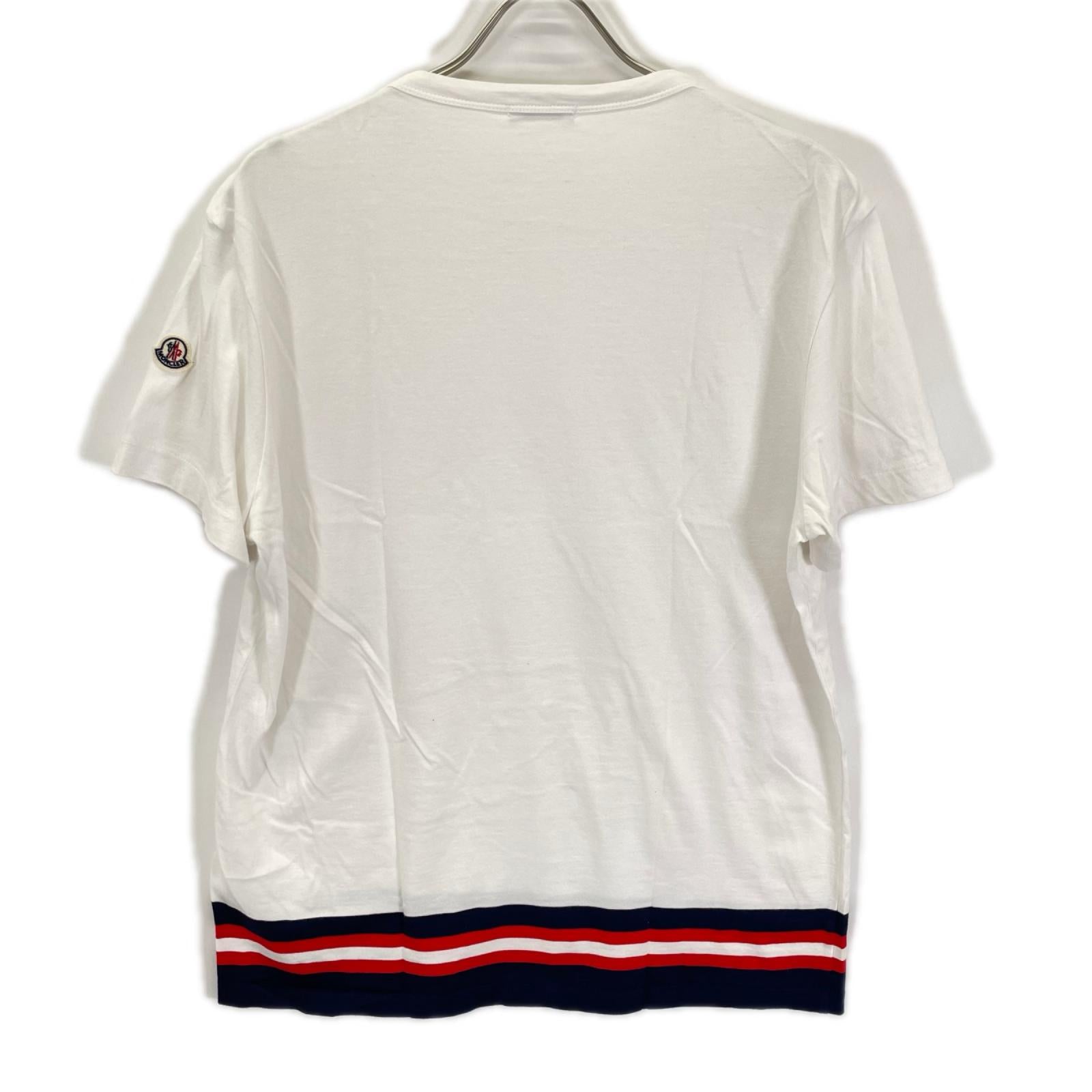 MONCLER モンクレール C10918016900 ホワイト トリコロール Tシャツ トップス