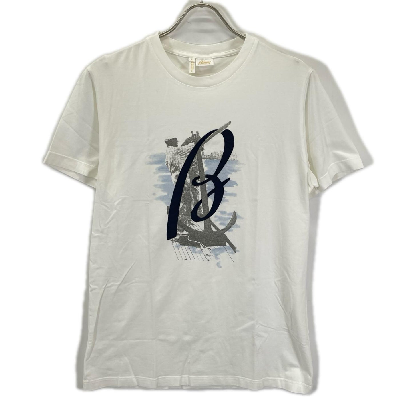 Brioni ブリオーニ ホワイト コットンTシャツ トップス