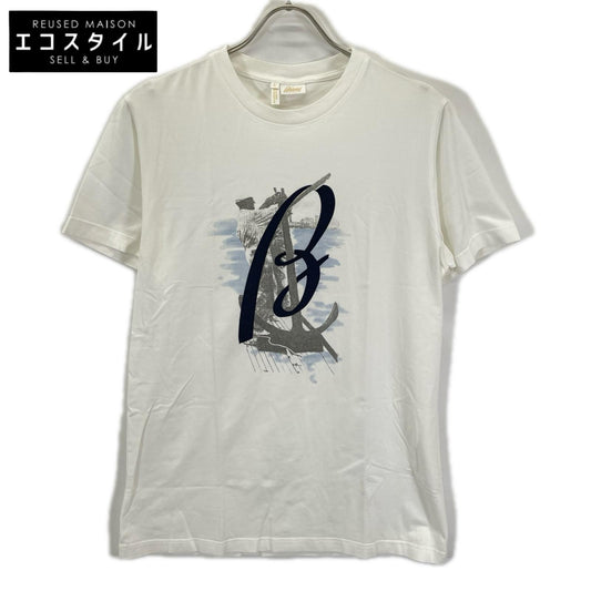 Brioni ブリオーニ ホワイト コットンTシャツ トップス