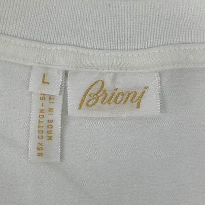 Brioni ブリオーニ ホワイト コットンTシャツ トップス