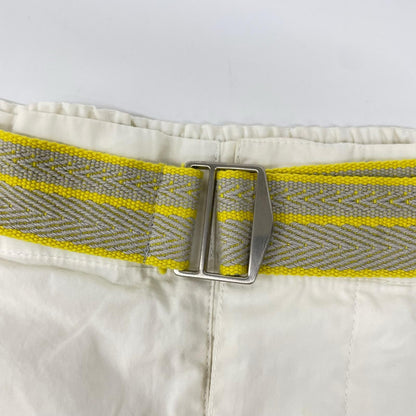 HERMES エルメス ホワイト ベルト付き ショーツ ボトムス