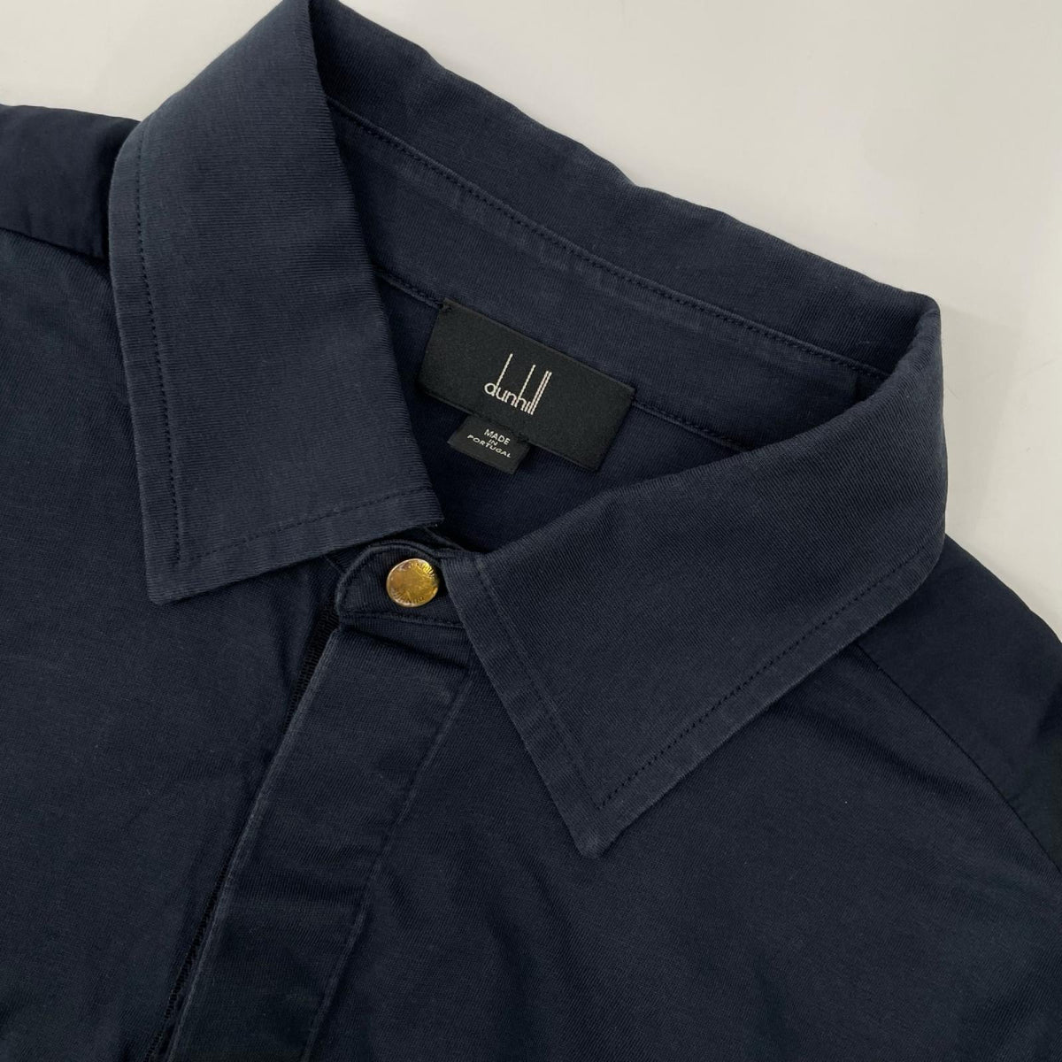 dunhill/ALFREDDUNHILL ダンヒル ネイビー コットン 長袖シャツ トップス