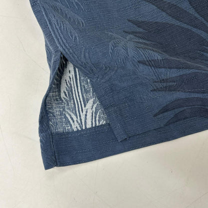 TOMMY BAHAMA トミーバハマ ネイビー ハイビスカス/ヤシの木 シルク 開襟シャツ トップス