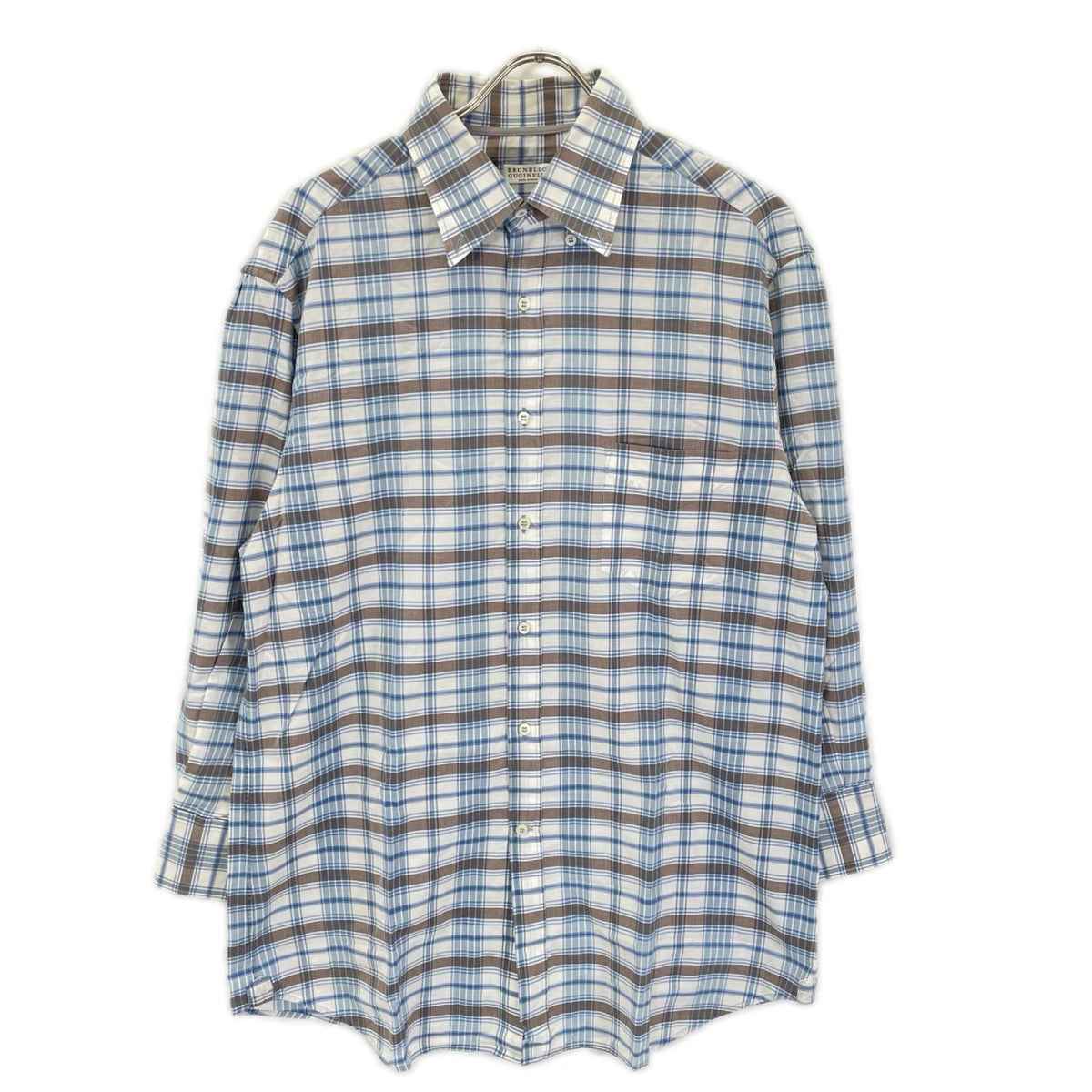 BRUNELLO CUCINELLI ブルネロクチネリ チェック柄 コットンシャツ トップス