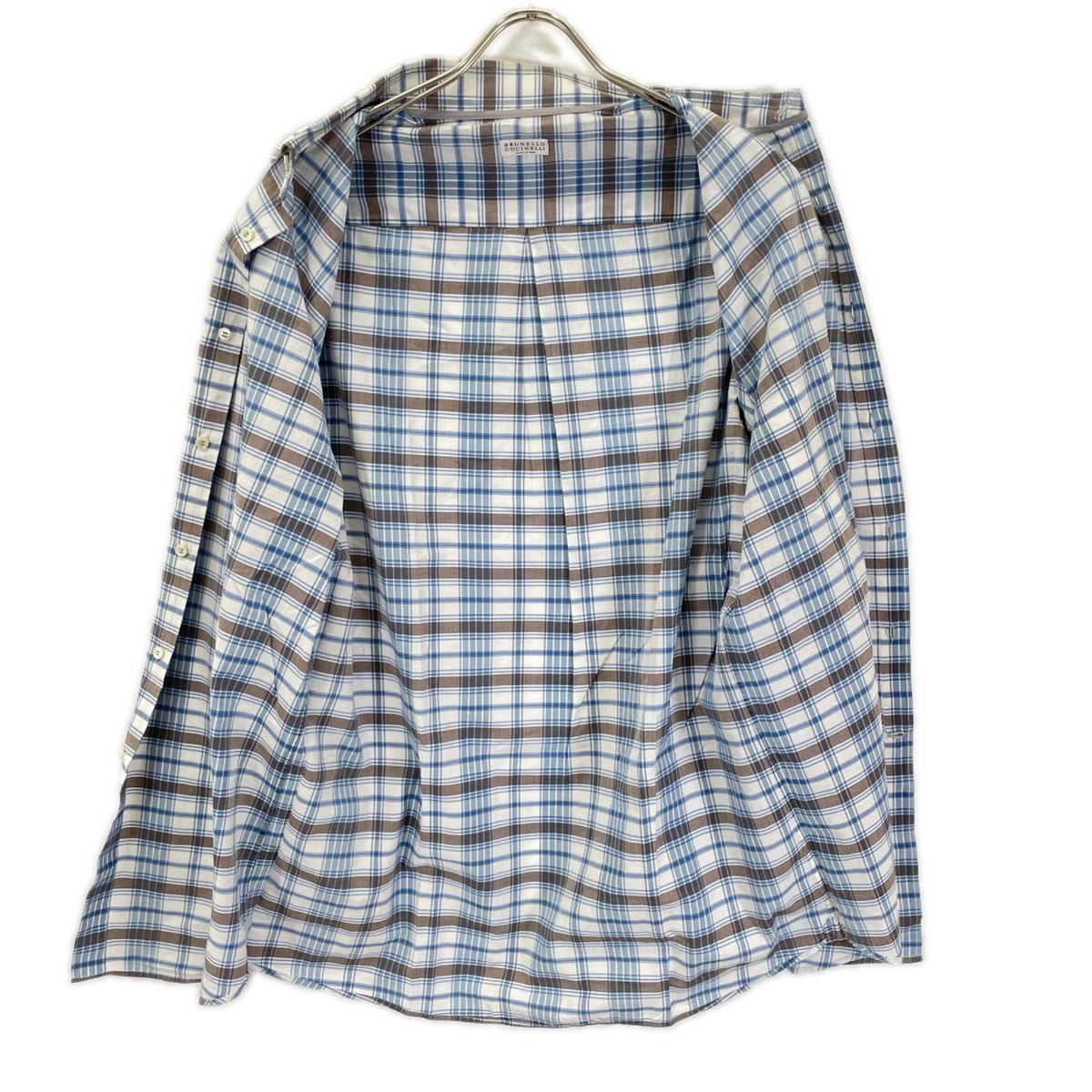 BRUNELLO CUCINELLI ブルネロクチネリ チェック柄 コットンシャツ トップス