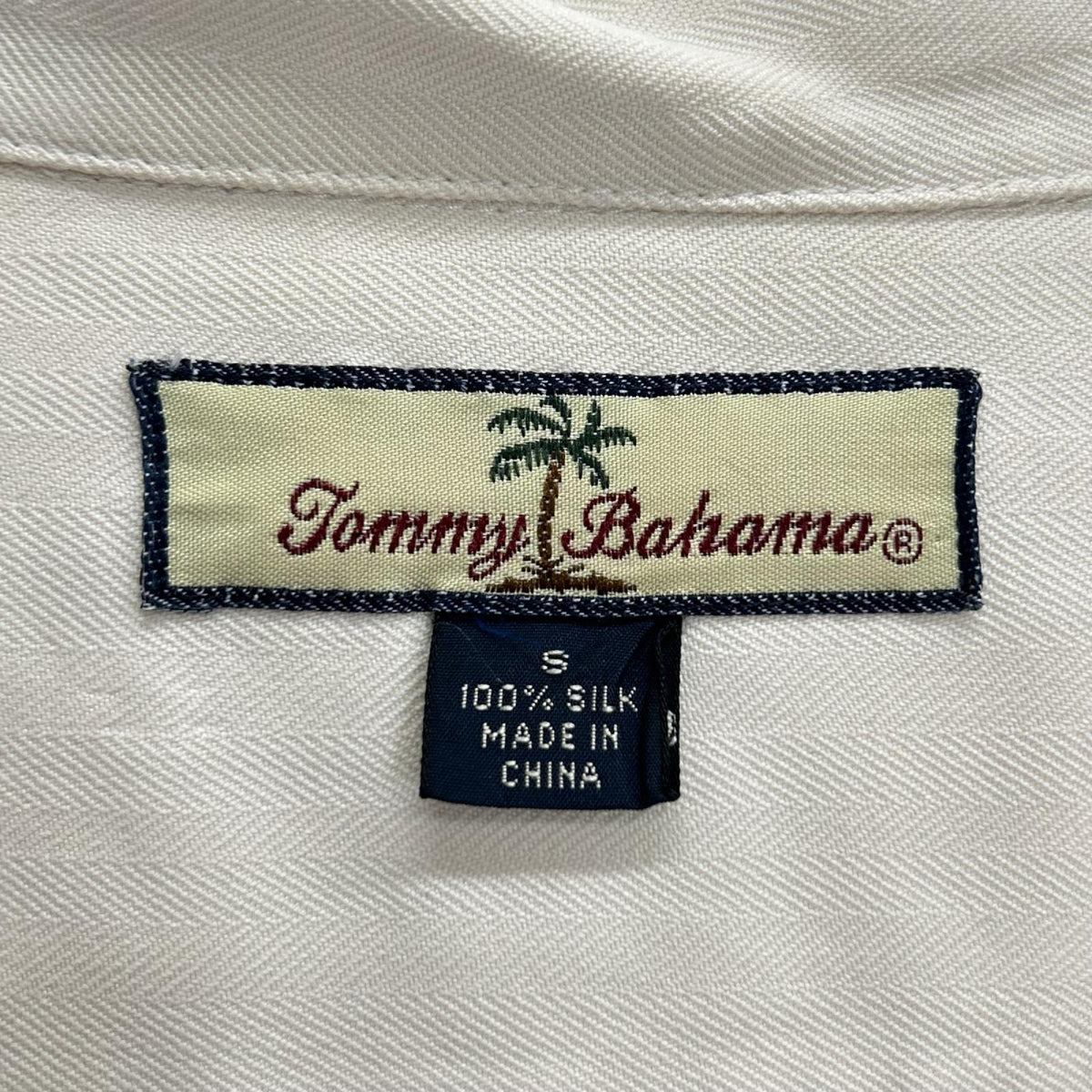 TOMMY BAHAMA トミーバハマ アイボリー Billfish Cowboy刺繍 開襟シャツ トップス