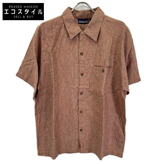 Patagonia パタゴニア 53109 ブラウン系 総柄 ヘンプシャツ トップス