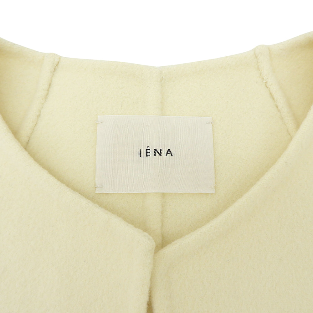 IENA イエナ ウール ノーカラー コート レディース アイボリー 38 21-020-900-2030 コート