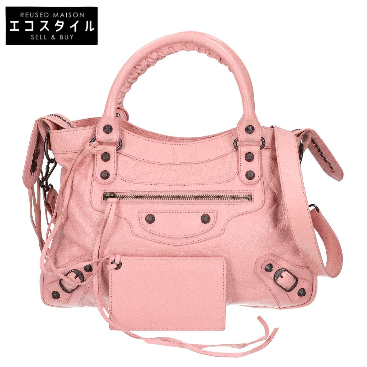 BALENCIAGA バレンシアガ 240579 ザ タウン アリーナラムスキン 2WAYショルダーバッグ ハンドバッグ