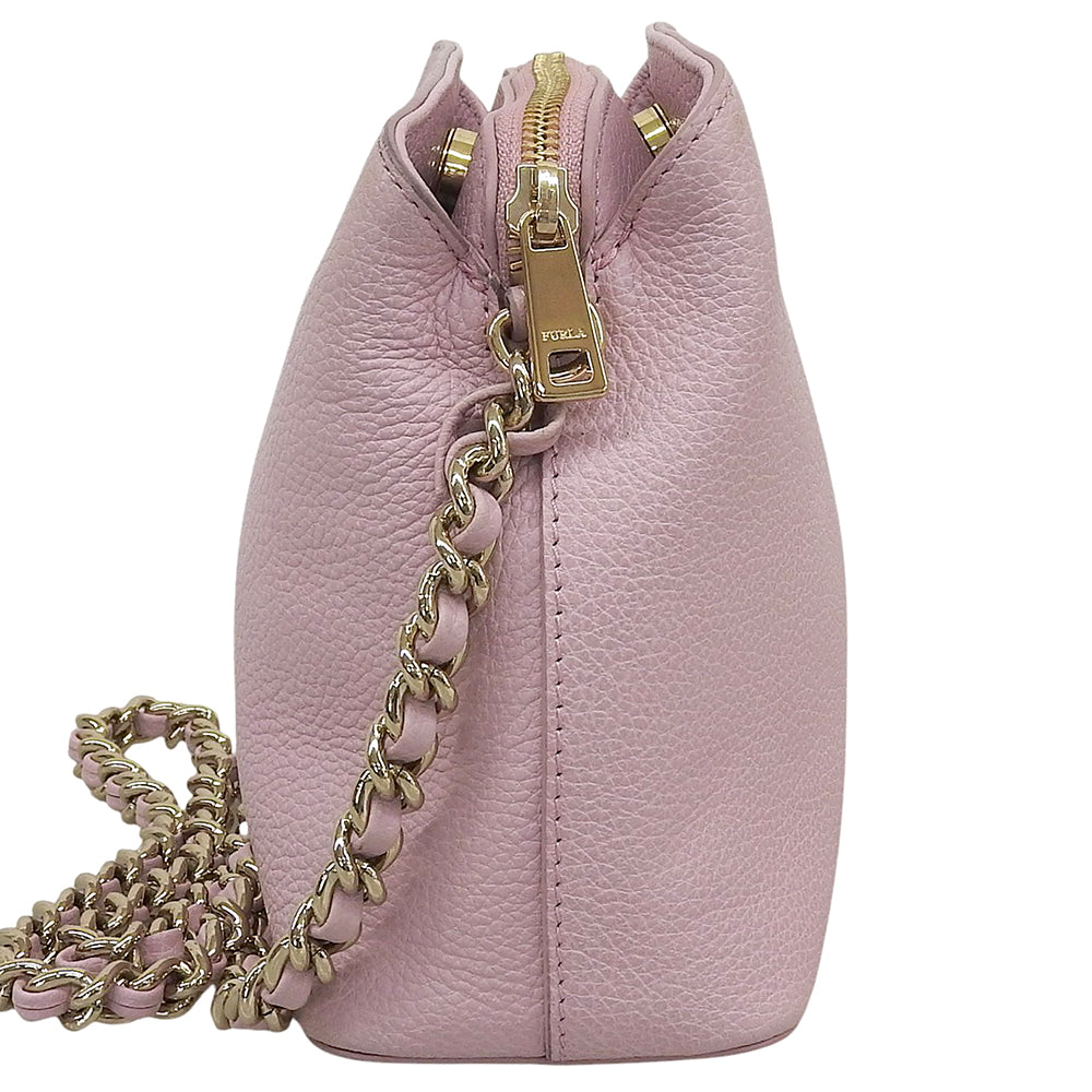 FURLA フルラ 美品 tessa mini cross ショルダーバッグ レディース ピンク 1028349 ショルダーバッグ