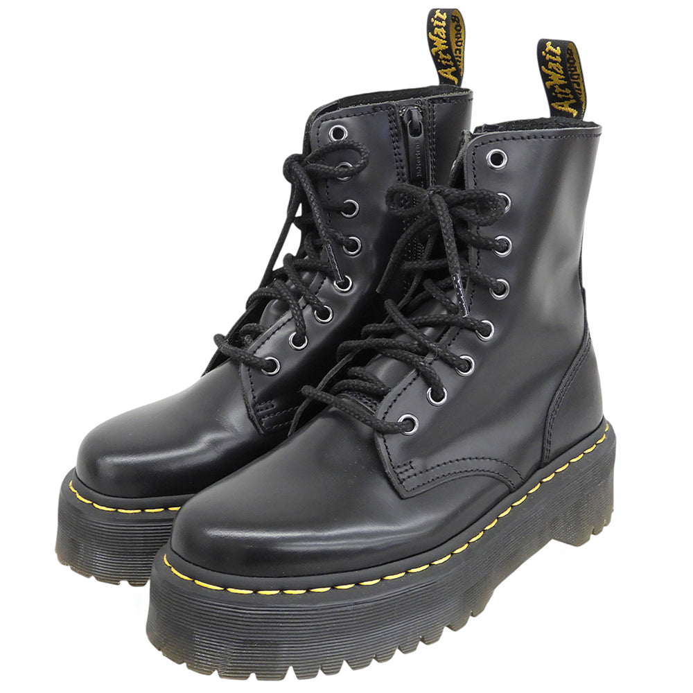 Dr.Martens ドクターマーチン 美品 JADON 8EYE BOOT レザー 8ホールサイドジップブーツ シューズ メンズ 黒 ブラック 5 017 シューズ