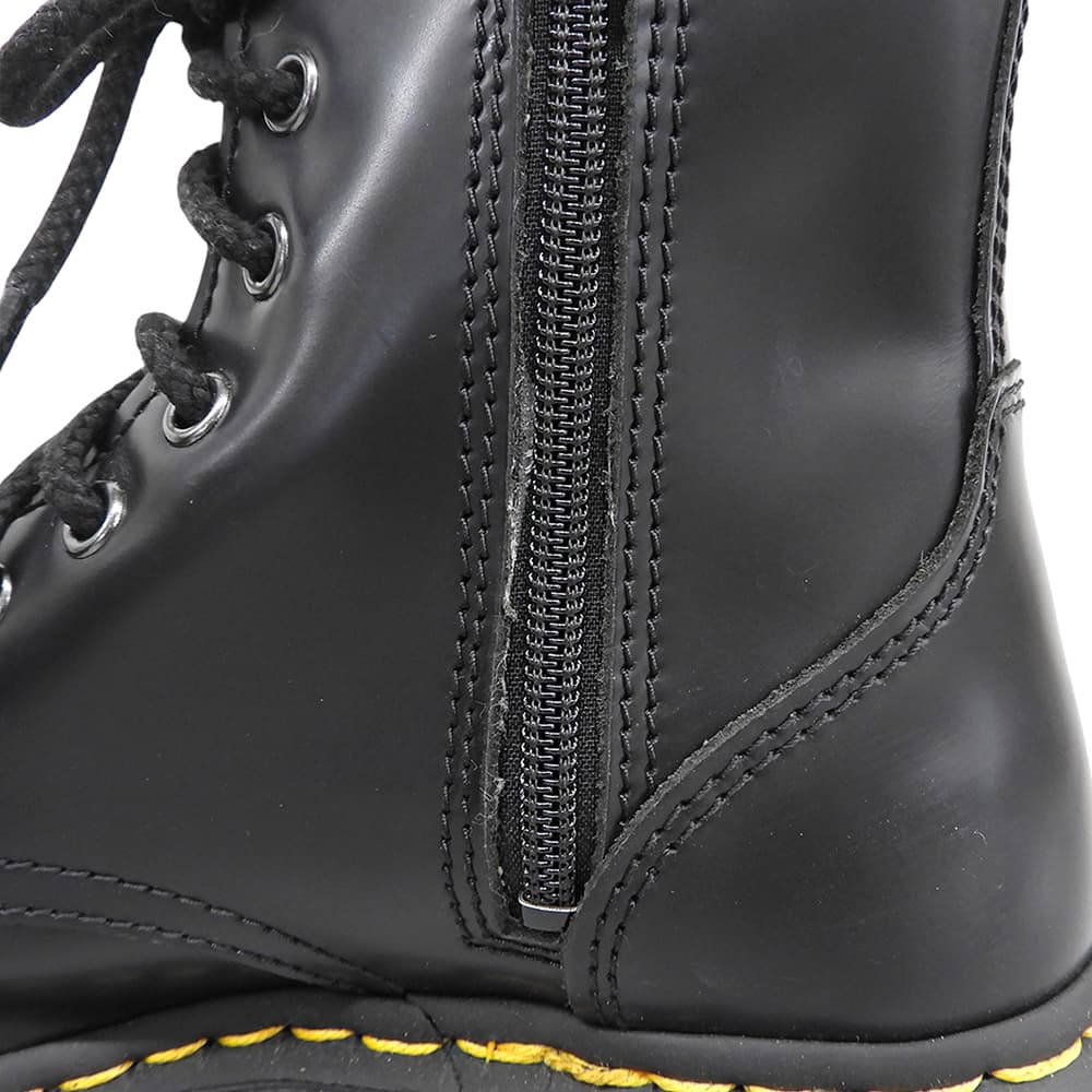 Dr.Martens ドクターマーチン 美品 JADON 8EYE BOOT レザー 8ホールサイドジップブーツ シューズ メンズ 黒 ブラック 5 017 シューズ