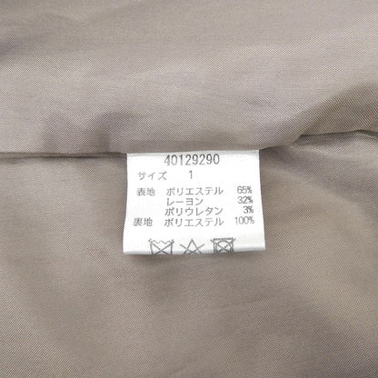 JGbyJUSGLITTY ジャスグリッティー 美品 バックボリューム ベルテッドコート レディース グレージュ 1 40129290 20AW コート