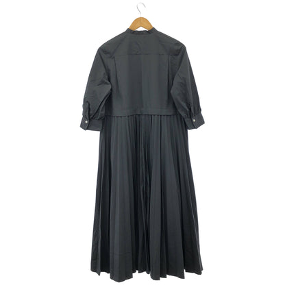 BALLSEY ボールジー 11-06-34-06001 グレー スパンブロード バックプリーツシャツワンピース トップス