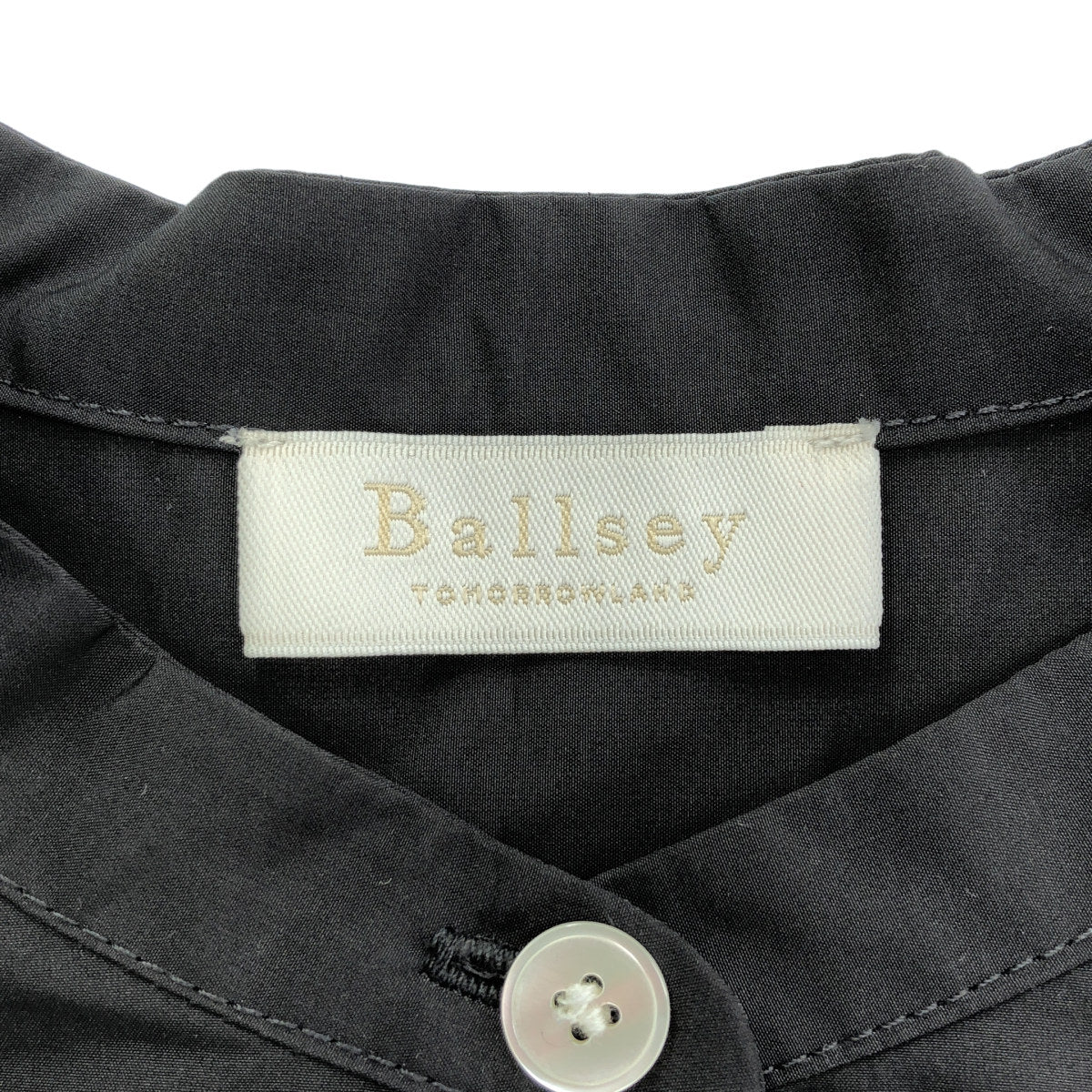 BALLSEY ボールジー 11-06-34-06001 グレー スパンブロード バックプリーツシャツワンピース トップス