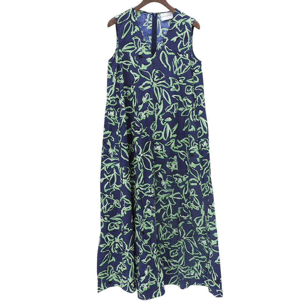 UNITED ARROWS ユナイテッドアローズ フローラル マキシワンピース レディース ネイビー グリーン 36 1526-215-5109 ワンピース