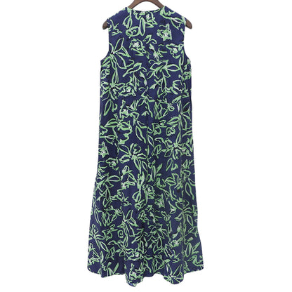 UNITED ARROWS ユナイテッドアローズ フローラル マキシワンピース レディース ネイビー グリーン 36 1526-215-5109 ワンピース