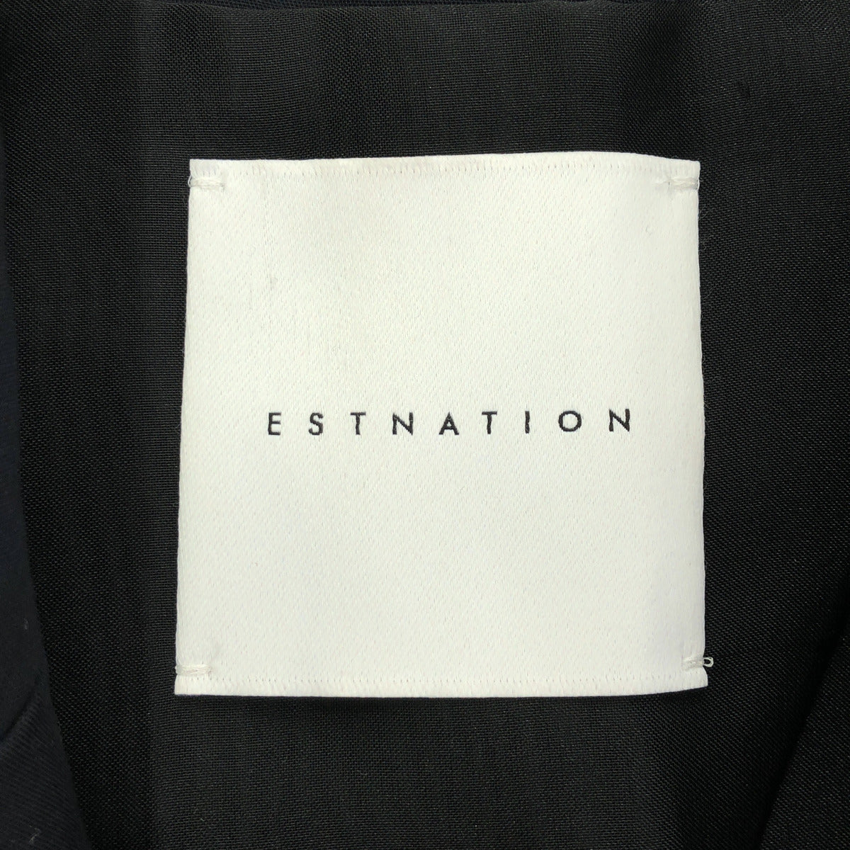 ESTNATION エストネーション 21-109-04-040401 ネイビー コットンダブルブレストパールボタンジャケット トップス