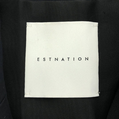 ESTNATION エストネーション 21-109-04-040401 ネイビー コットンダブルブレストパールボタンジャケット トップス