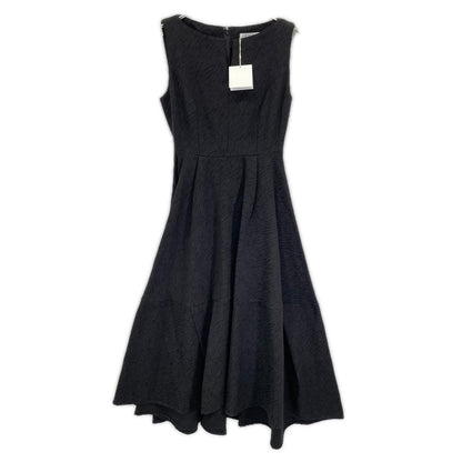 24AU-20 ブラック Keyneck Jacquard Dress ワンピース