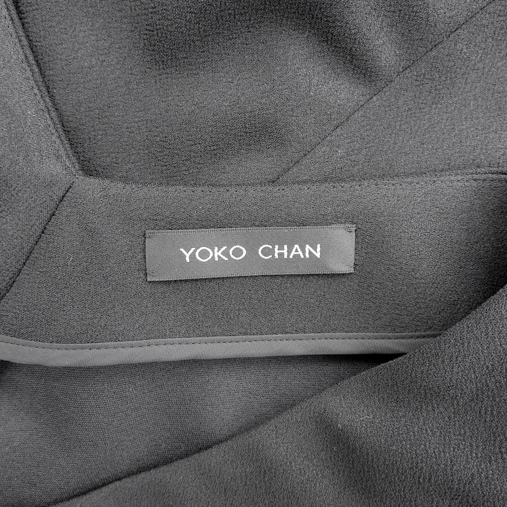 YOKOCHAN ヨーコチャン ミディ丈 ノースリーブ ワンピース レディース ブラック 36 ワンピース
