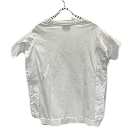 3.1 Phillip Lim 21SS E211-1696MJY White Cotton Ruffle Sleeve Short Sleeve Cut and Sew Top L Ladies
