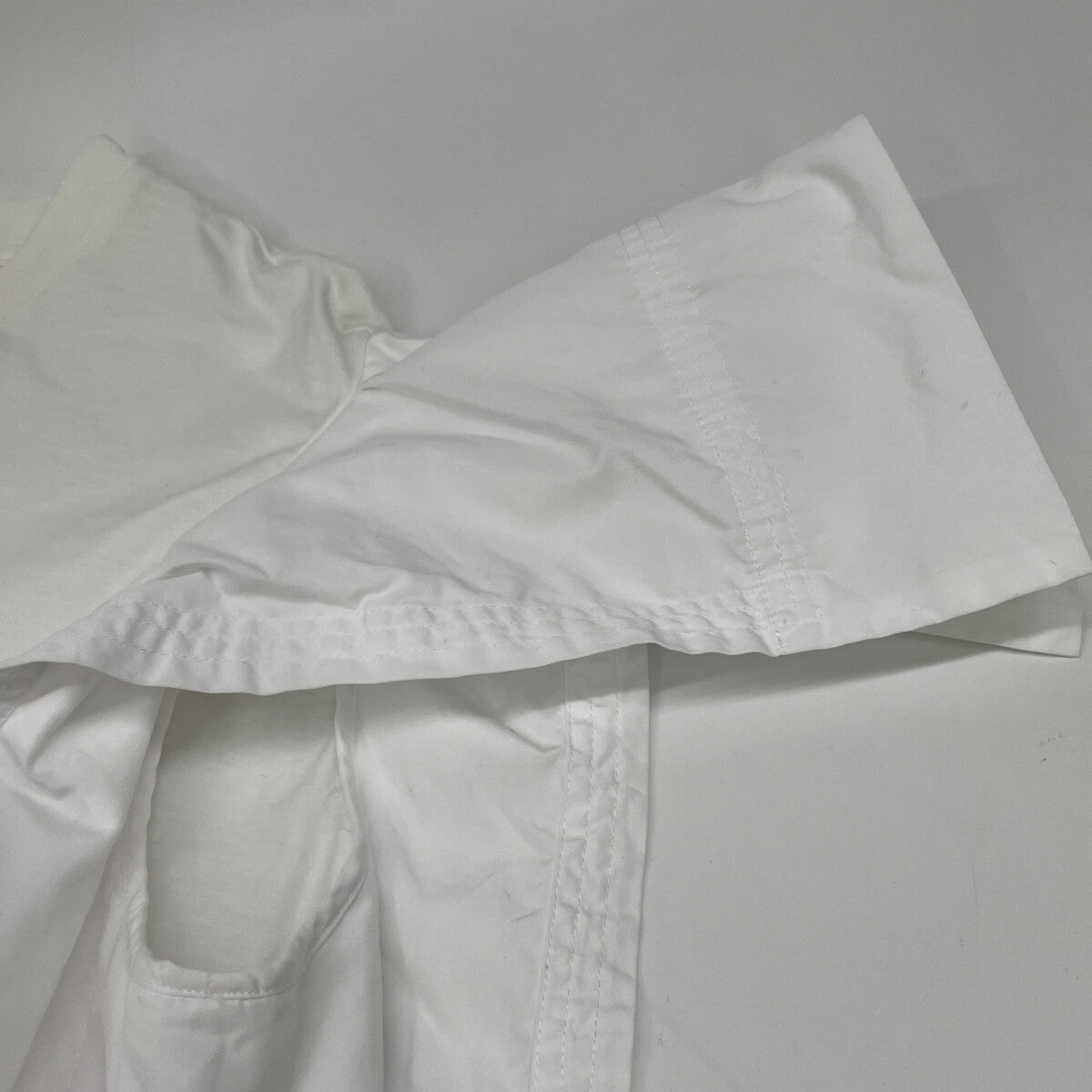 3.1 Phillip Lim 21SS E211-1696MJY White Cotton Ruffle Sleeve Short Sleeve Cut and Sew Top L Ladies