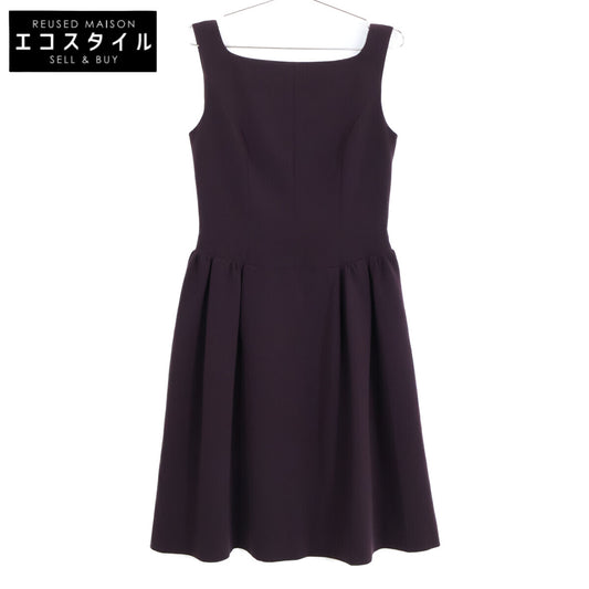 FOXEY NEW YORK Sleeveless Dress, Brown, Size 38