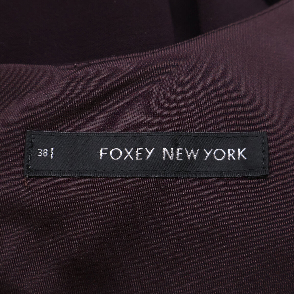 FOXEY NEW YORK フォクシーニューヨーク ブラウン ノースリーブワンピース ワンピース