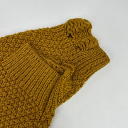 VICTIM ヴィクティム マスタード DAMAGE CABLE KNIT トップス