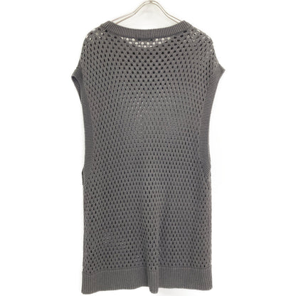 PUBLIC TOKYO 152332003 Gray Cotton x Rayon Mesh Knit Vest FREE Men's
