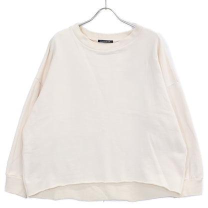 mizuiro ind Ivory 100% Cotton Pullover Sweatshirt Top F