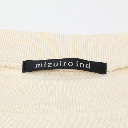 mizuiro ind Ivory 100% Cotton Pullover Sweatshirt Top F