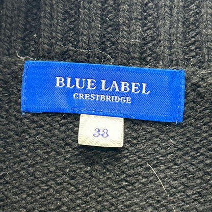 BLUE LABEL CRESTBRIDGE ブルーレーベルクレストブリッジ ブラック ビッグアーガイルプルオーバーニット トップス