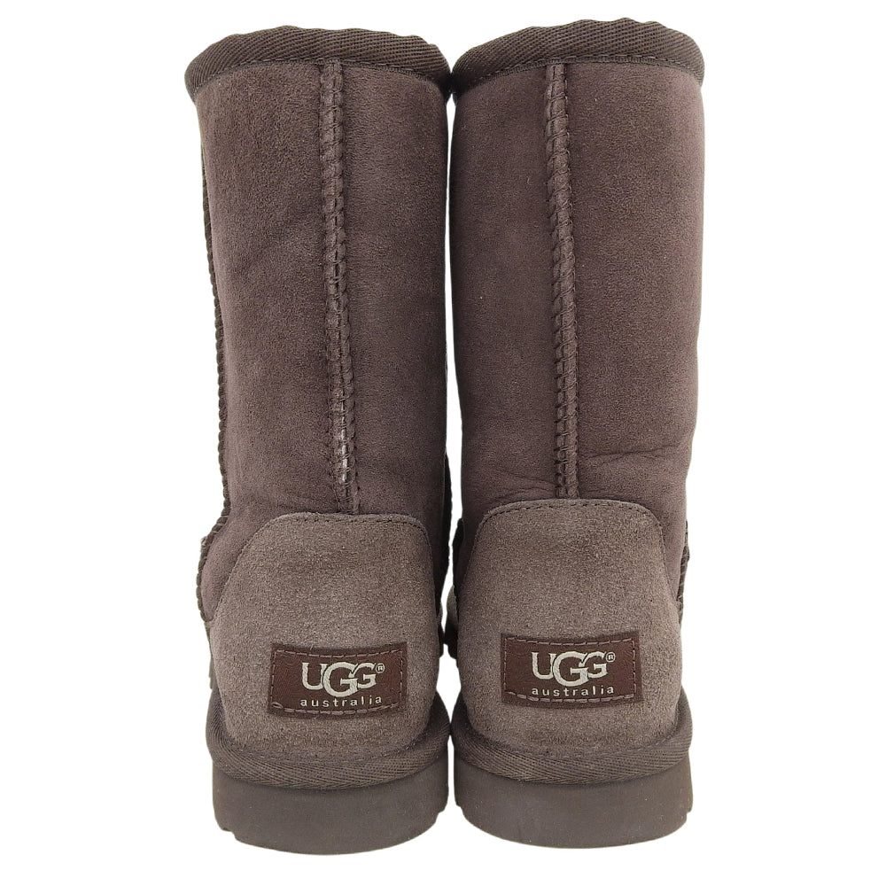 UGG アグ 美品 CLASSIC SHORT ムートンブーツ レディース ブラウン 23cm 5825 シューズ 6(US)