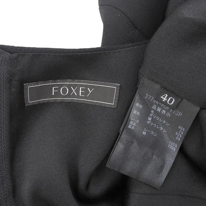 美品 バックジップ ノースリーブ ワンピース レディース ウール混 ブラック 40 37794-AOFI13P ワンピース 40 レディース