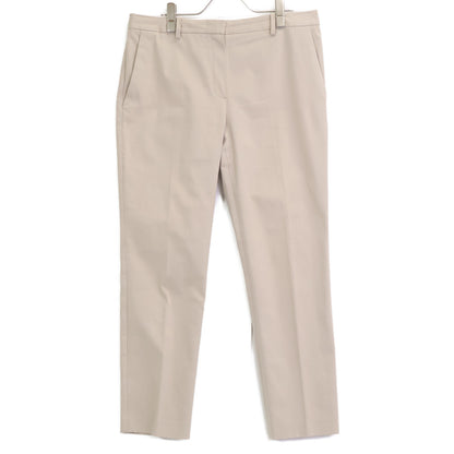 Theory 23SS Beige Stretch Canvas Treeca GZ Pants Bottoms 10 Women's