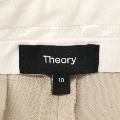 Theory 23SS Beige Stretch Canvas Treeca GZ Pants Bottoms 10 Women's