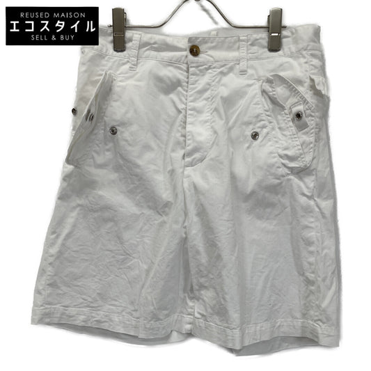 DSQUARED2 S71MU0578 White Cotton Short Cargo Pants Bottoms 44 Men's