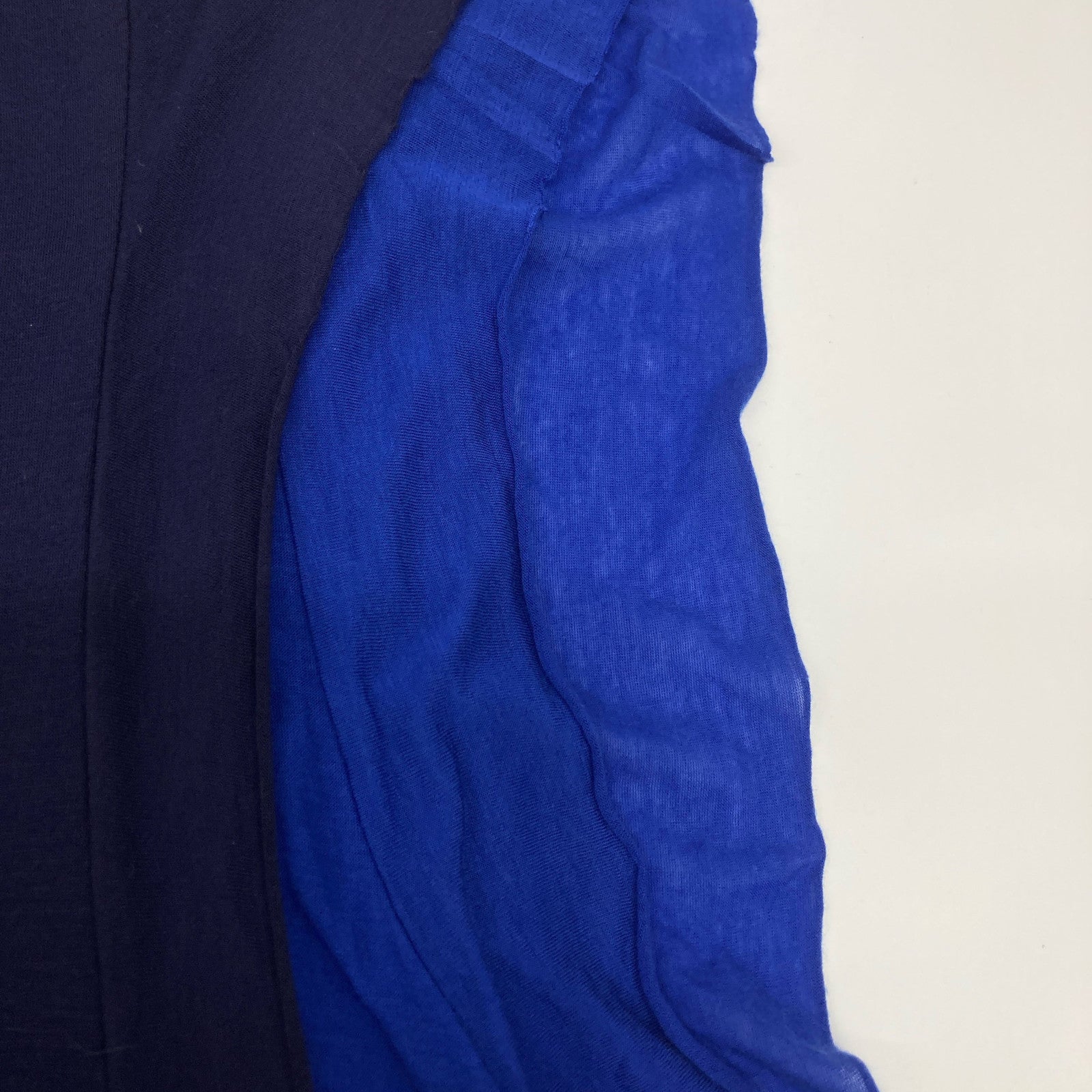 Y's YG-T04-260 Navy x Blue Layered Sleeveless Cut Sew Top 2 Women's