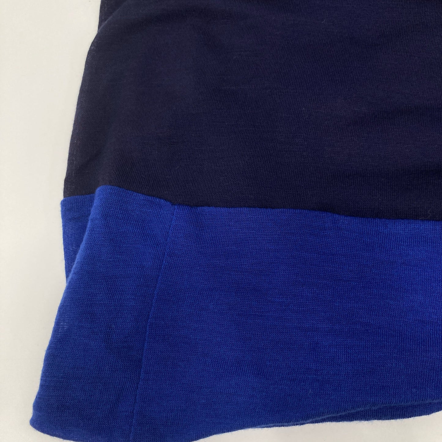 Y's YG-T04-260 Navy x Blue Layered Sleeveless Cut Sew Top 2 Women's