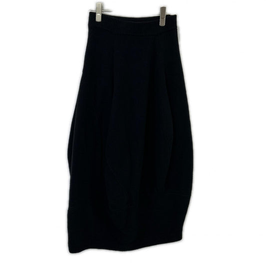 nagonstans 22AW 470FA871-1420 Black Wool Knit Flare Long Skirt S