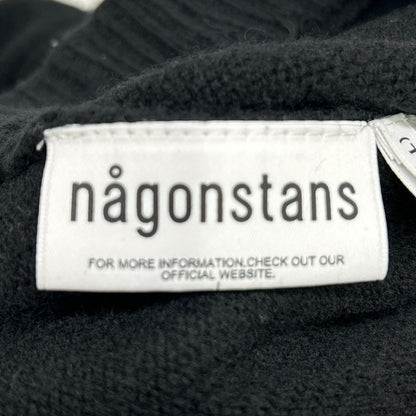 nagonstans ナゴンスタンス 22AW 470FA871-1420 ﾌﾞﾗｯｸ ｳｰﾙ ﾆｯﾄﾌﾚｱﾛﾝｸﾞｽｶｰﾄ スカート S