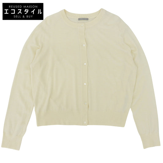 美品 Lulu Geena アイボリー ウールニットカーディガン トップス レディース 42 24AW 03-4303735 トップス 42 レディース