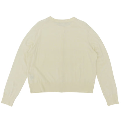 美品 Lulu Geena 象牙色 羊毛针织开衫 上衣 女士 42 24AW 03-4303735 上衣 42 女士